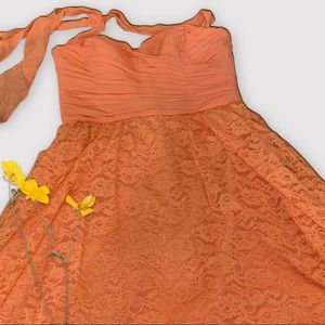 NWT Peach Formal Dress from Macy’s Bridal